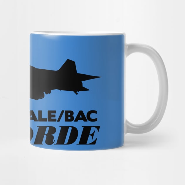 Aerospatiale-BAC Concorde Silhouette Print (Black) by TheArtofFlying